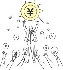 お金をもらう人