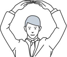 OKサインを作る人